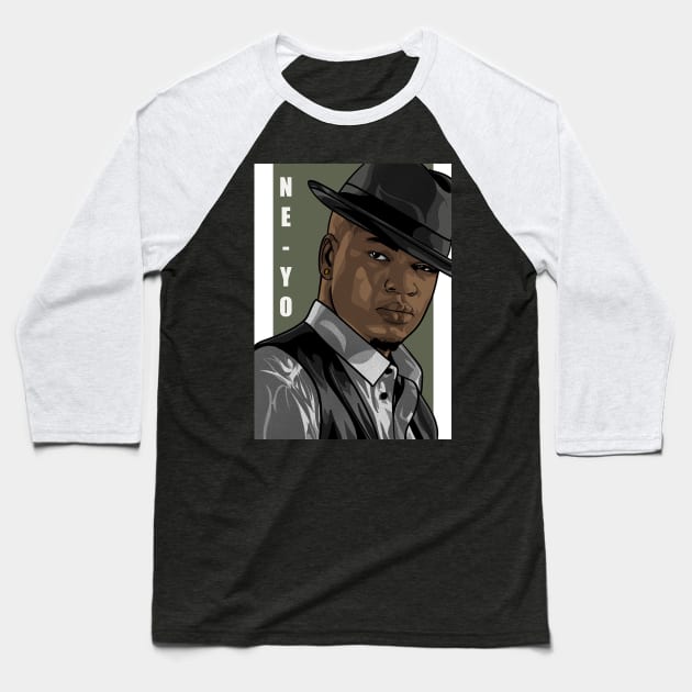 Ne Yo Baseball T-Shirt by Rekayasabumi